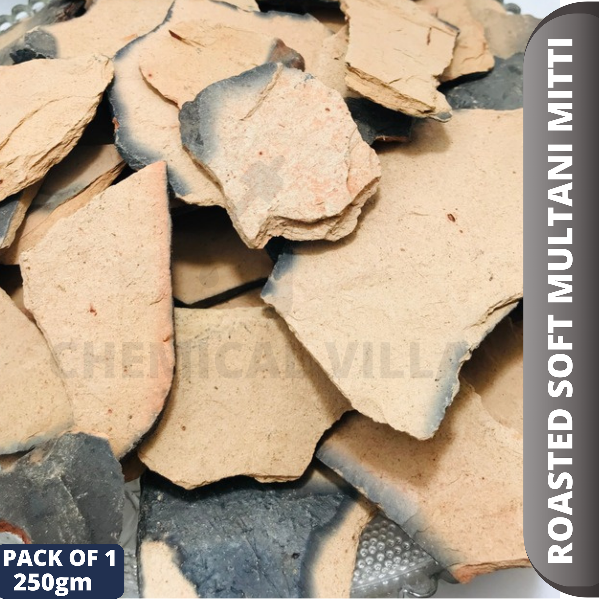 soft roasted multani mitti for eating 500 G| 1 kg - Chemical Villa