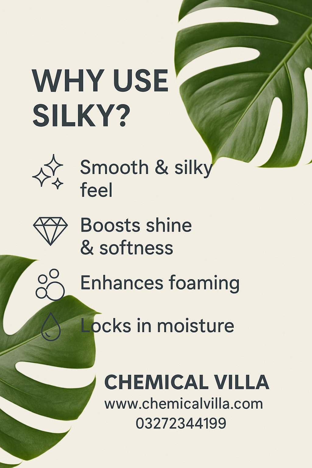 Silky Ingredient for Shampoo – Smooth & Shine Enhancer 450 g | Chemical Villa