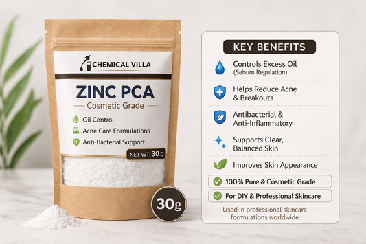 Zinc PCA Powder 30g – Oil Control & Acne Care Cosmetic Grade | Chemical Villa