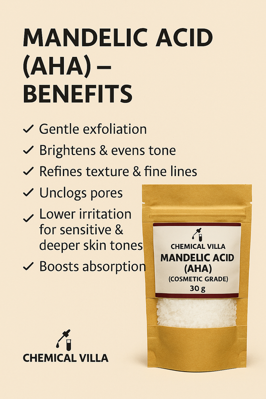 Mandelic Acid – 30 g | Cosmetic-Grade AHA Exfoliant | Chemical Villa