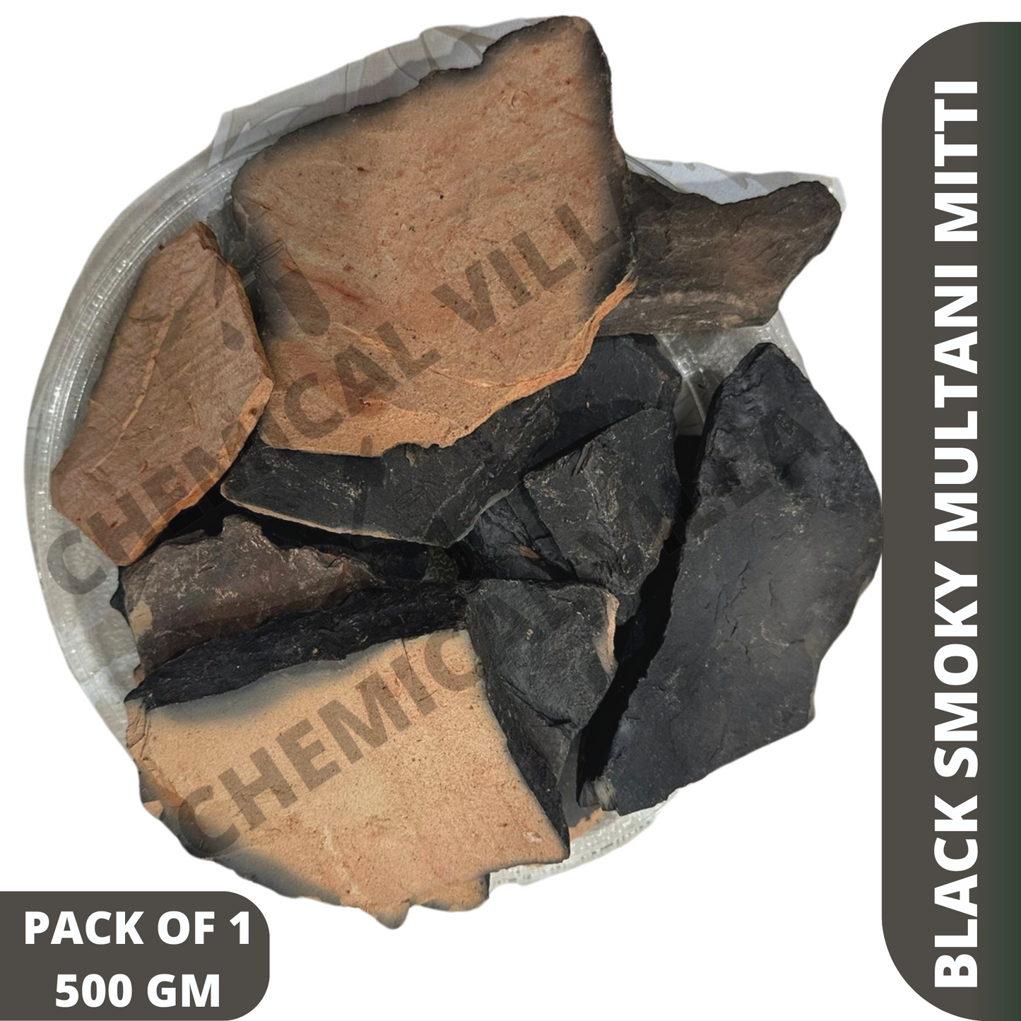 BLACK SMOKY MULTANI MITTI 500G/1 KG PACK - Chemical Villa
