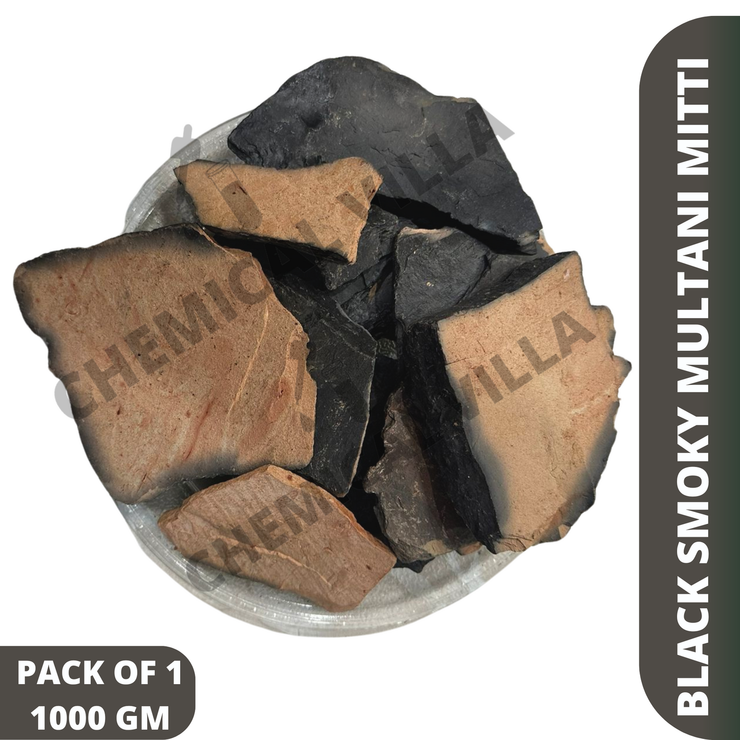 BLACK SMOKY MULTANI MITTI 500G/1 KG PACK - Chemical Villa