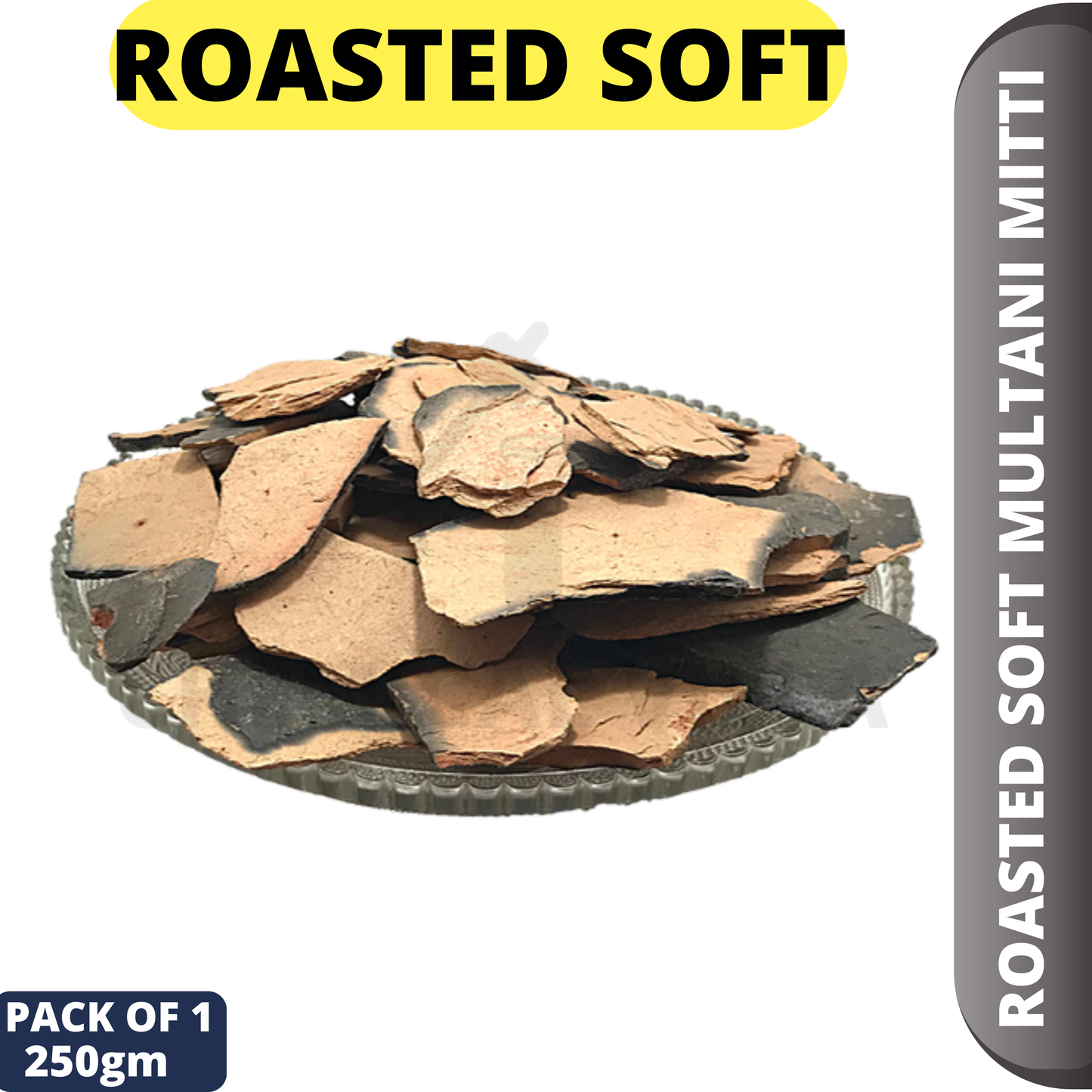 soft roasted multani mitti for eating 500 G| 1 kg - Chemical Villa