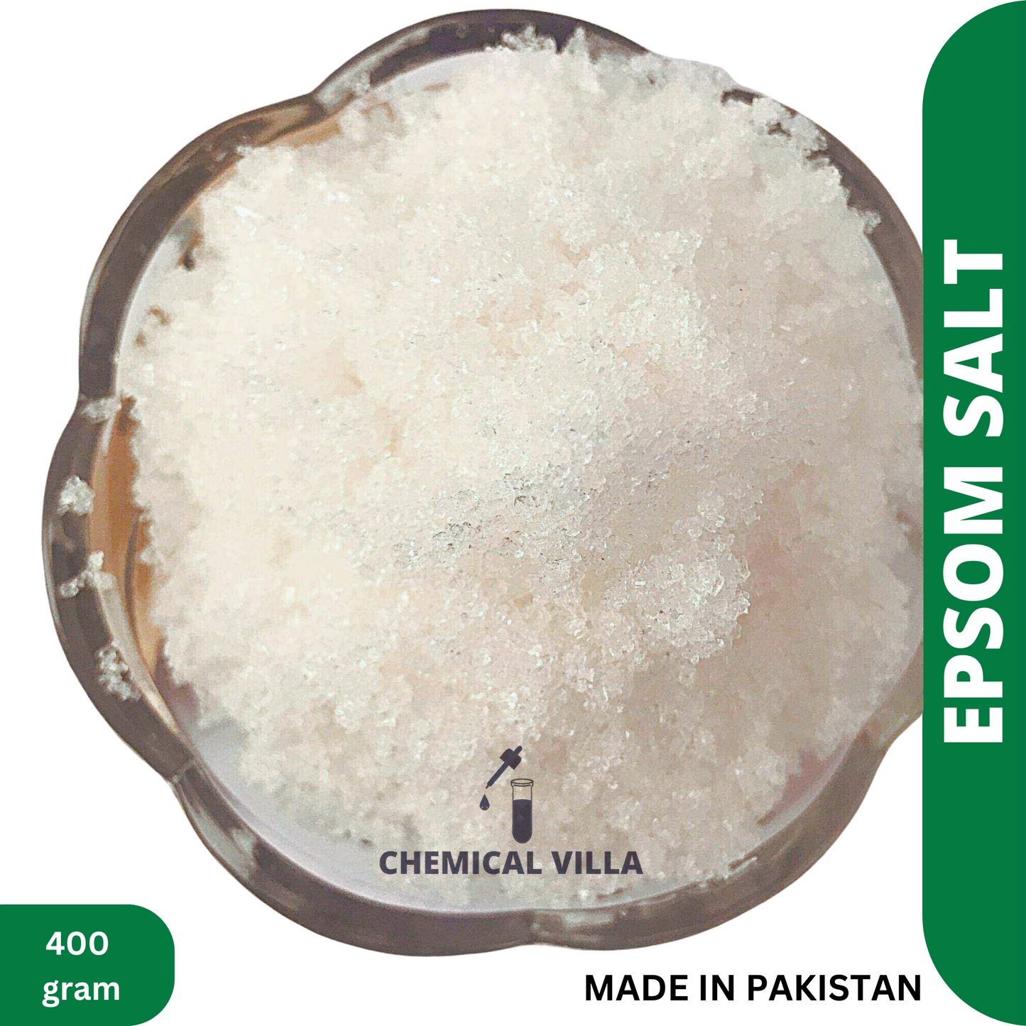 Epsom Salt 500 Grams standup pouch -Magnesium sulfate With Crystals For Plants/bath - Chemical Villa