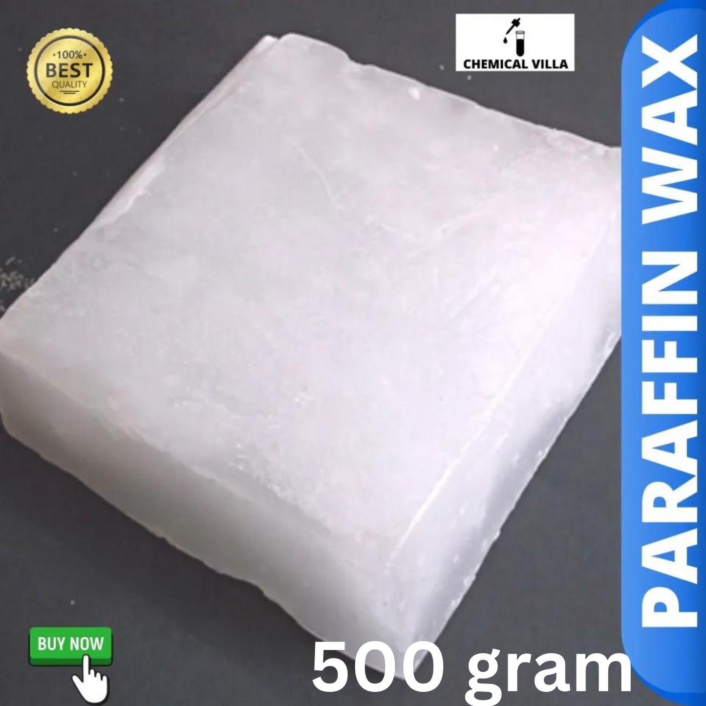fully refined Paraffin Wax hard made in taiwan 500gram/1000 gram - Chemical Villa