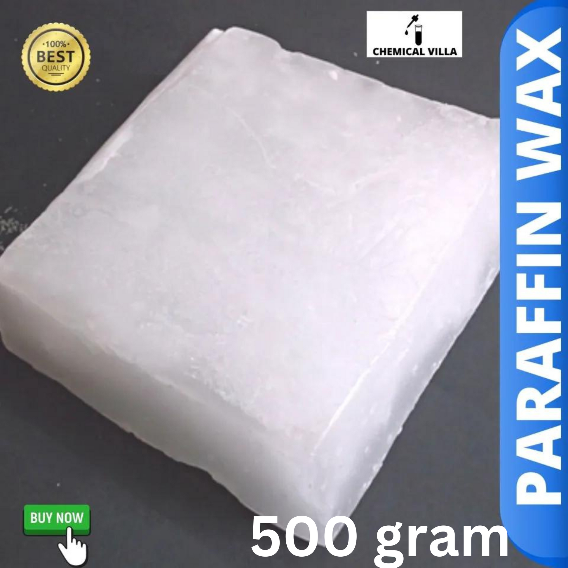 fully refined Paraffin Wax hard made in taiwan 500gram/1000 gram - Chemical Villa