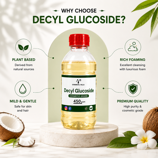 Decyl Glucoside 450g | Cosmetic Grade Plant-Based Surfactant | Chemical Villa