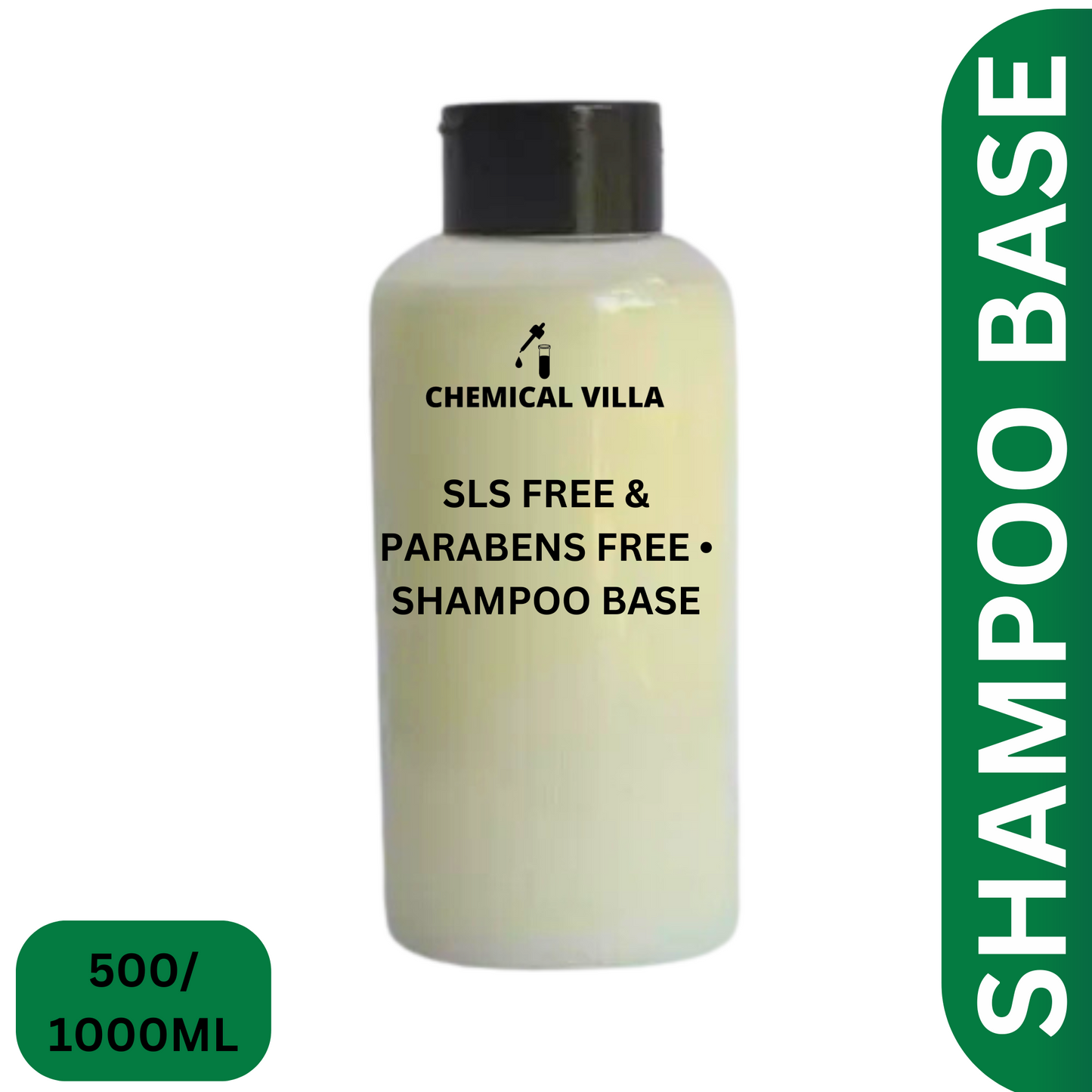 "Premium Shampoo Base 450ml/900ML Now Available – Sulfate-Free, Paraben-Free, Ready for Customization" - Chemical Villa