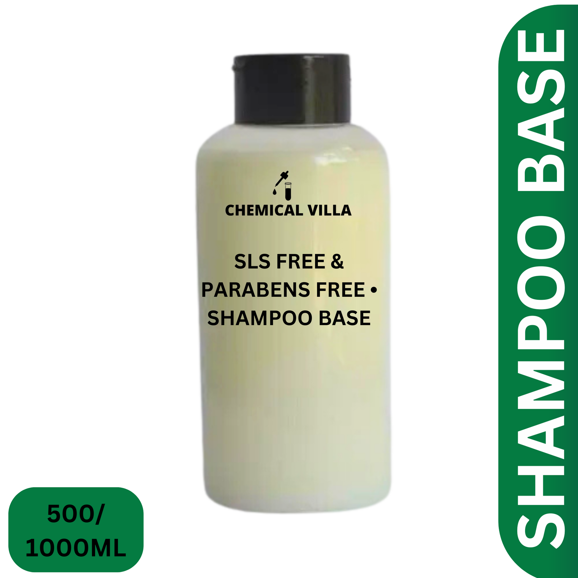 "Premium Shampoo Base 450ml/900ML Now Available – Sulfate-Free, Paraben-Free, Ready for Customization" - Chemical Villa