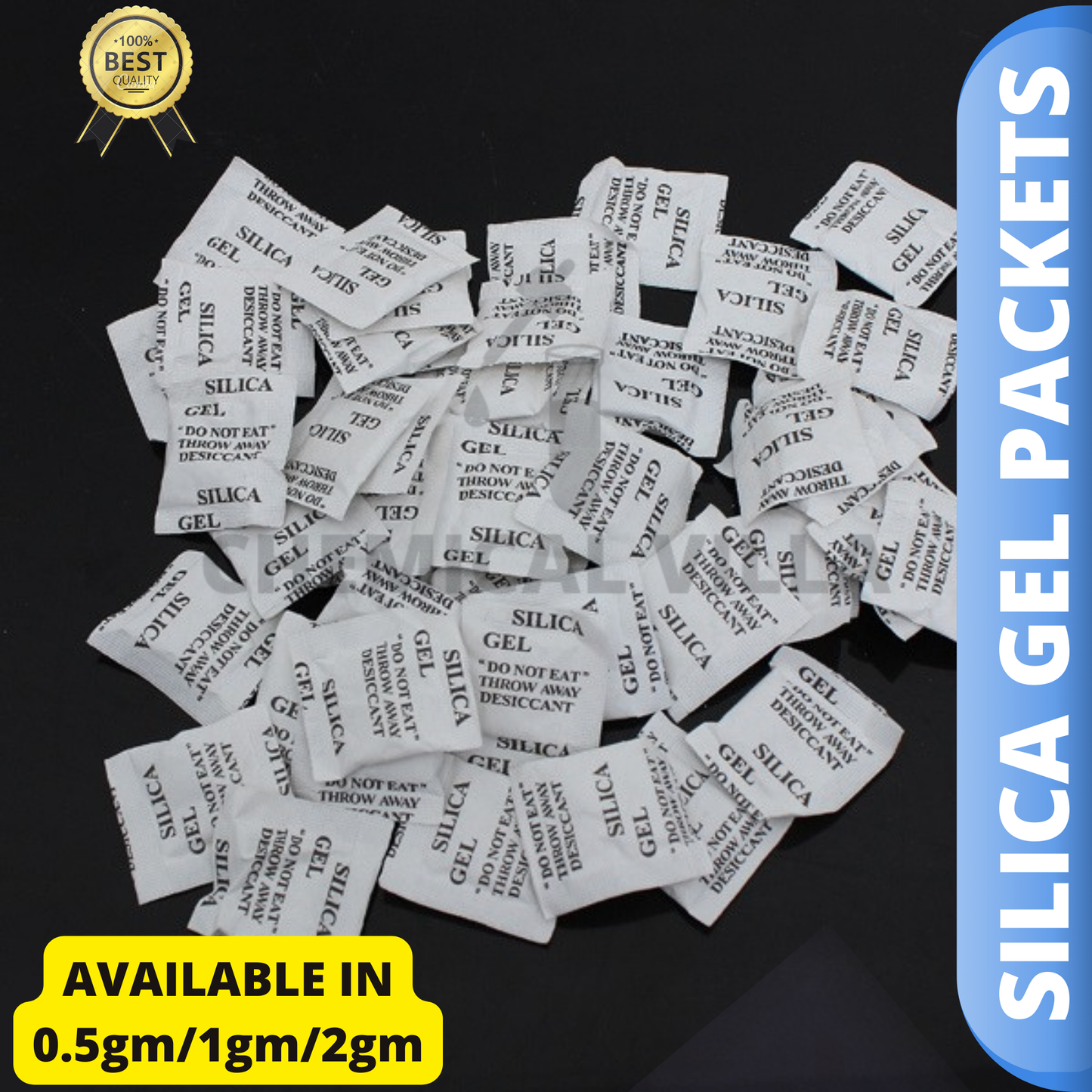 Silica Gel Packs,100 Pcs 2 Gram Desiccant Packets for Moisture Control, Food Grade Silica Gel Packets Moisture Absorbers for Storage - Chemical Villa
