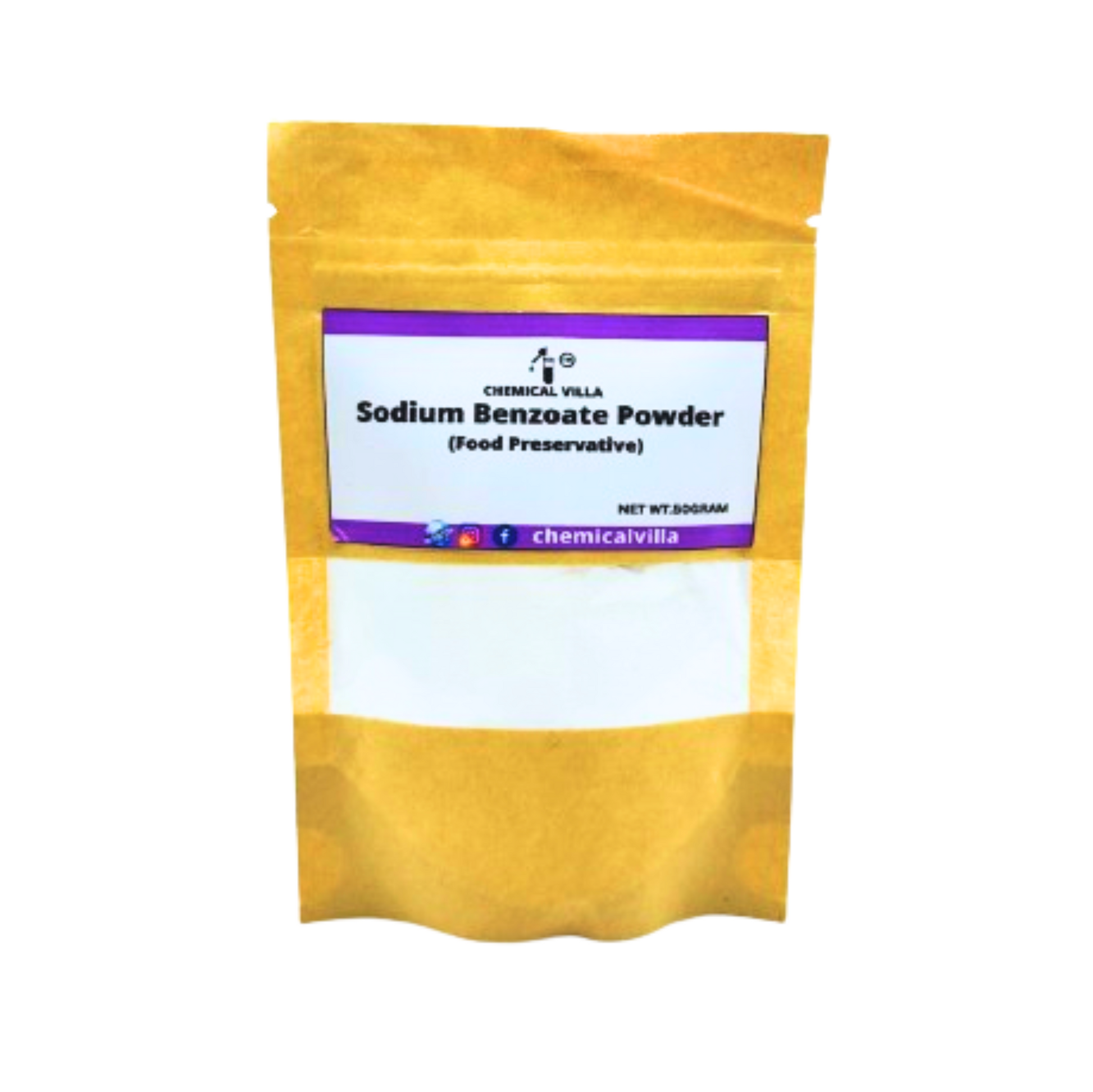 Sodium benzoate powder Premium Food and Cosmetic Preservative - Chemical Villa