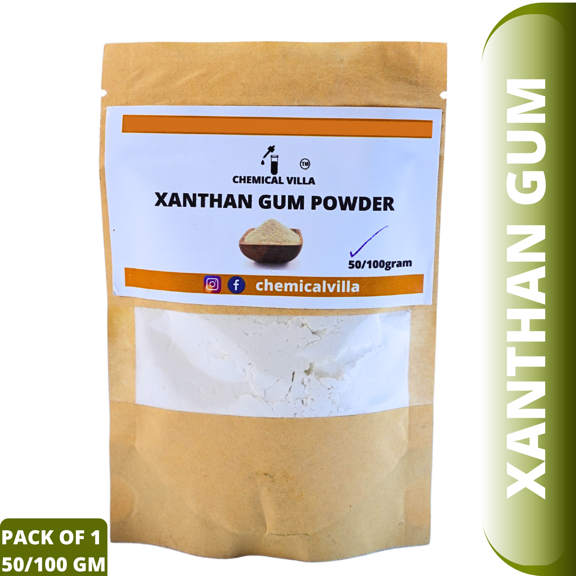 Xanthan Gum 50g/100g ,xanthan gum food grade for baking - Chemical Villa