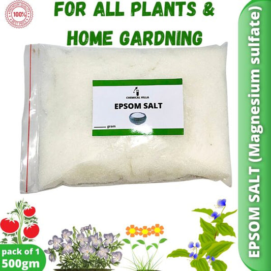 "Epsom Salt 500g - Natural Mineral Fertilizer | Magnesium Sulfate - Chemical Villa