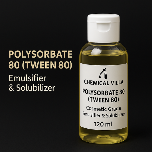 Polysorbate 80 (Tween 80) – 120 ml | Cosmetic-Grade Emulsifier & Solubilizer | Chemical Villa