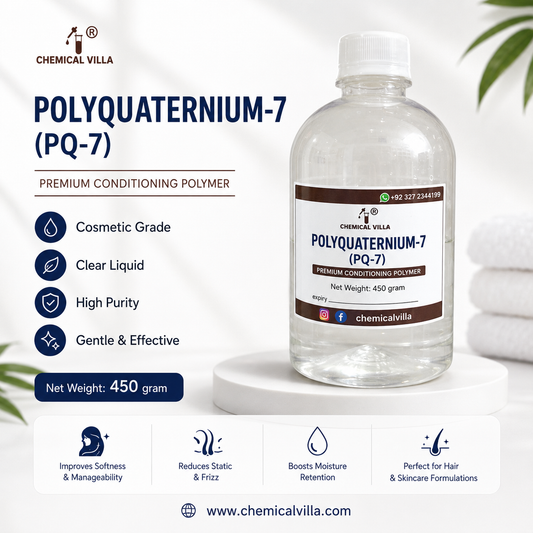 Polyquaternium-7 (PQ-7) Cosmetic Grade Conditioner | Hair Care Raw Material | 450g | Chemical Villa