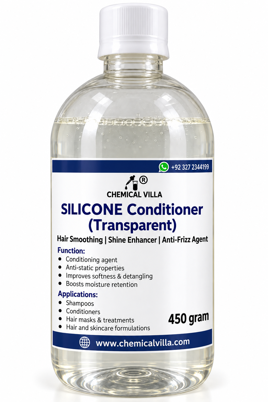 Silicon Transparent Conditioner 450g/ (BRB 1844)– Smooth, Shiny & Frizz-Free Hair | Chemical Villa