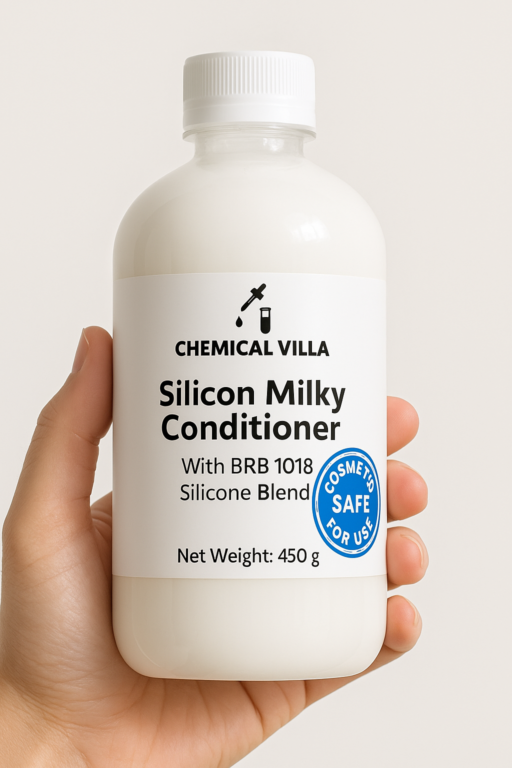 Silicon Milky Hair Conditioner 450g | BRB 1018 Silicone Blend | Smooth, Shiny & Detangling Formula – Chemical Villa