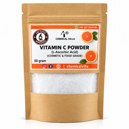 L-Ascorbic Acid (Vitamin C Powder) Food & Cosmetic Grade | Lab Tested | Chemical Villa Pakistan