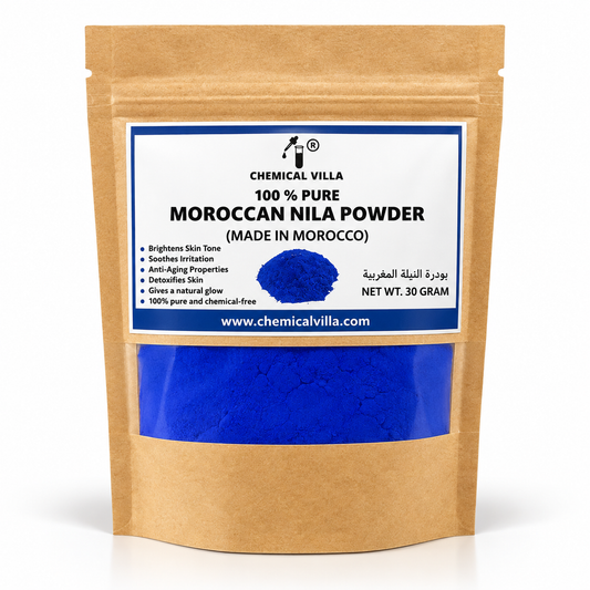 Moroccan Nila Whitening Powder 30g - 100% Natural Blue Clay for Glowing Skin - Free Shipping