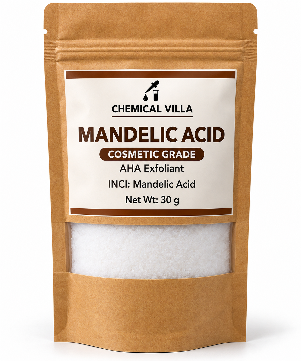 Mandelic Acid – 30 g | Cosmetic-Grade AHA Exfoliant | Chemical Villa