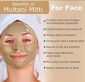 Bundle of 3 Kaolin Clay Powder+Multani Mitti Mask Powder+calamine Pink Clay Powder for Face Pack 100% pure Natural & Organic/3 in 1 pack bundle