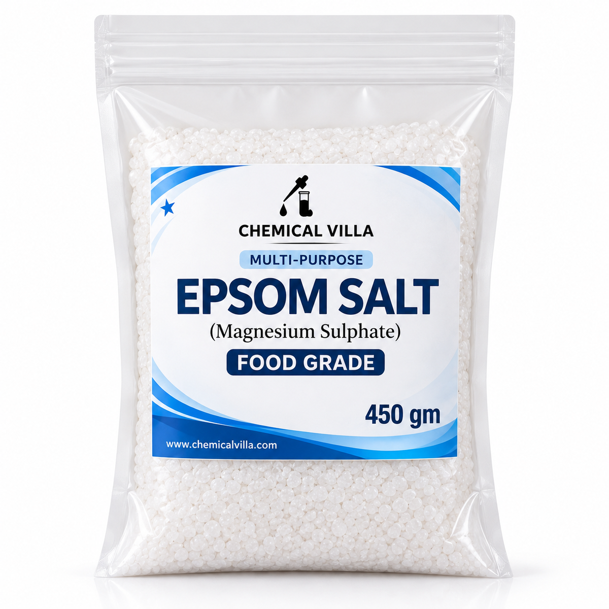 Epsom Salt Food Grade (Magnesium Sulphate) – 450g & 900g | Chemical Villa