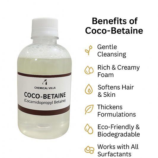 Coco-Betaine (Cocamidopropyl Betaine) 450g – Gentle Foaming & Eco-Friendly Surfactant for Shampoos, Body Wash & Cleansers | Chemical Villa