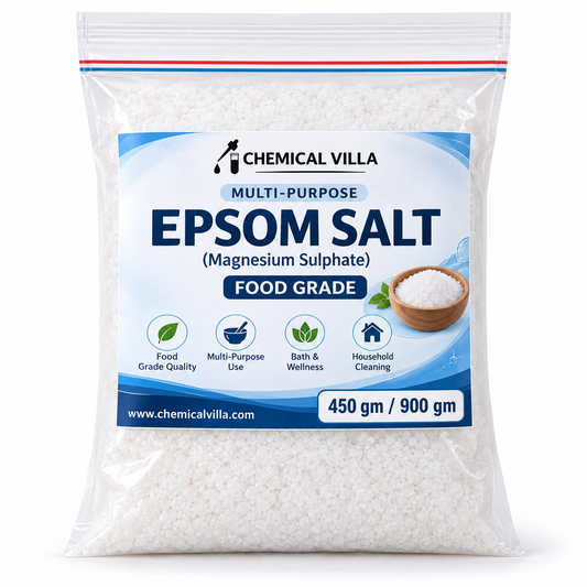 Epsom Salt Food Grade (Magnesium Sulphate) – 450g & 900g | Chemical Villa
