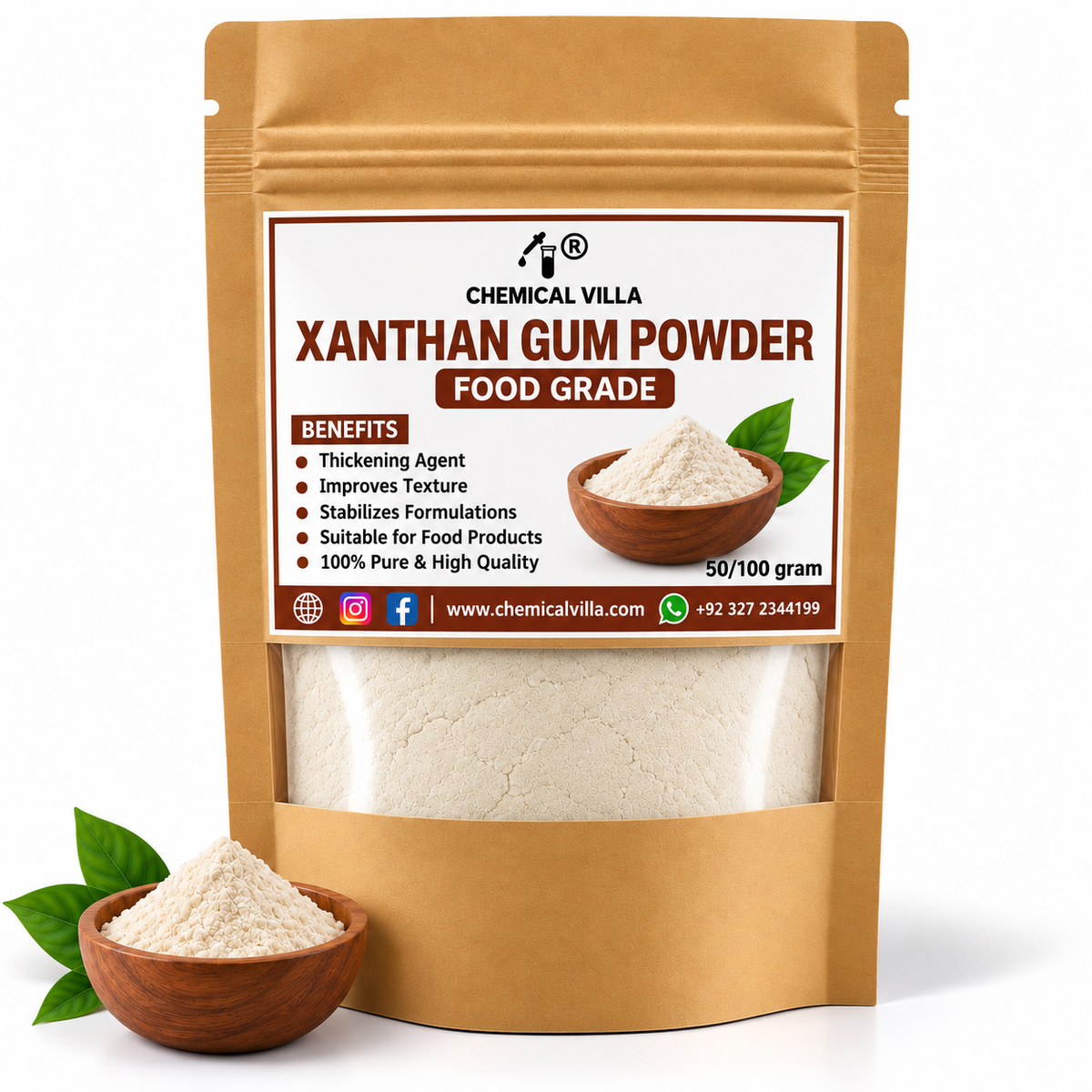 Xanthan Gum 50g/100g ,xanthan gum food grade