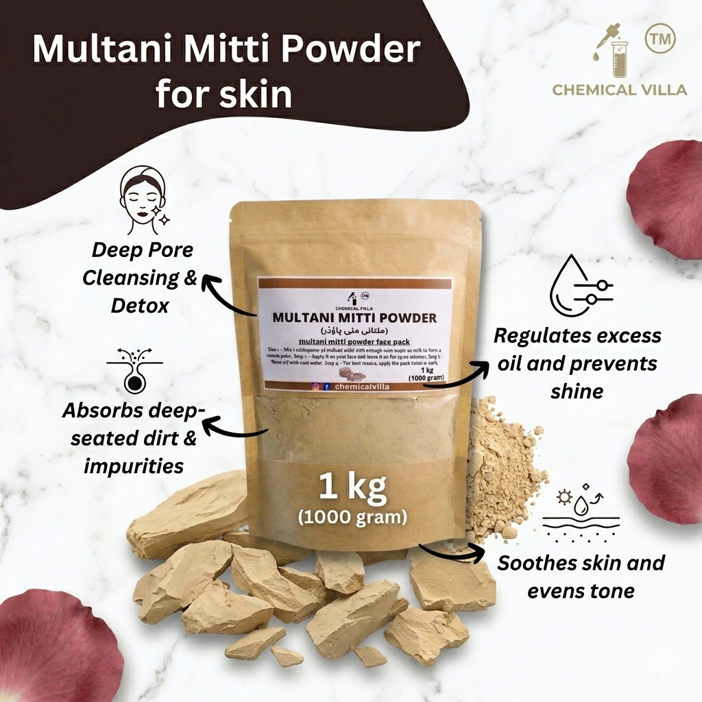 Pure Multani Mitti Powder for Face Pack & Glowing Skin | 500g & 1kg Bulk Pack