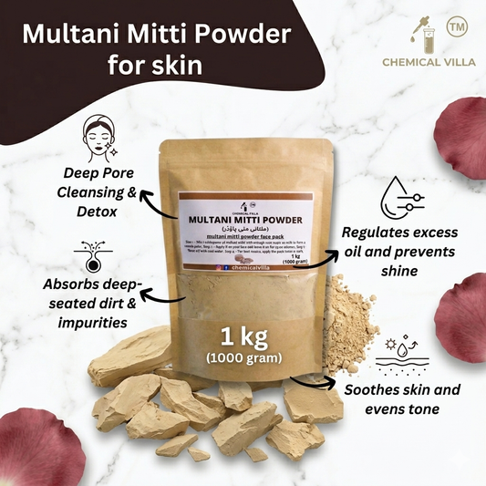 Pure Multani Mitti Powder for Face Pack & Glowing Skin | 500g & 1kg Bulk Pack