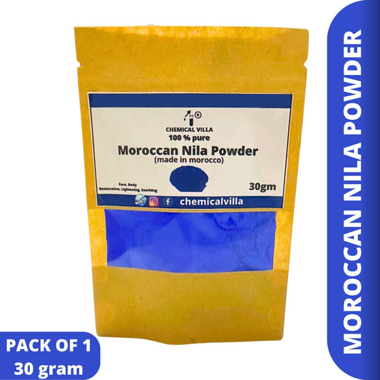 "Moroccan Nila Whitening Powder 30 gram – 100% Natural Blue Clay for Glowing Skin"(free shipping) - Chemical Villa