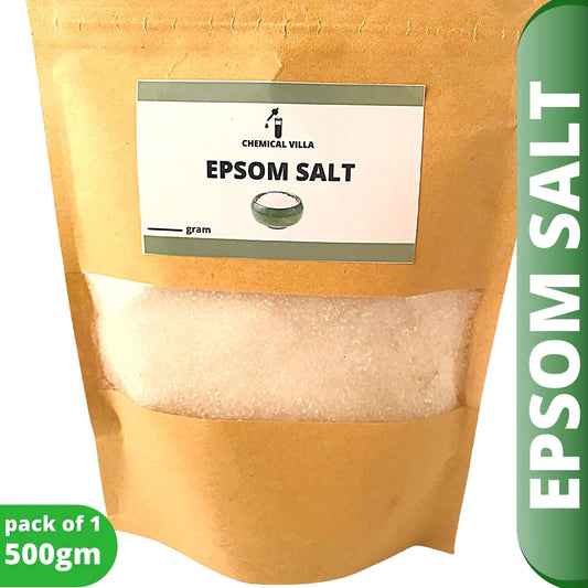 Epsom Salt 500 Grams standup pouch -Magnesium sulfate With Crystals For Plants/bath