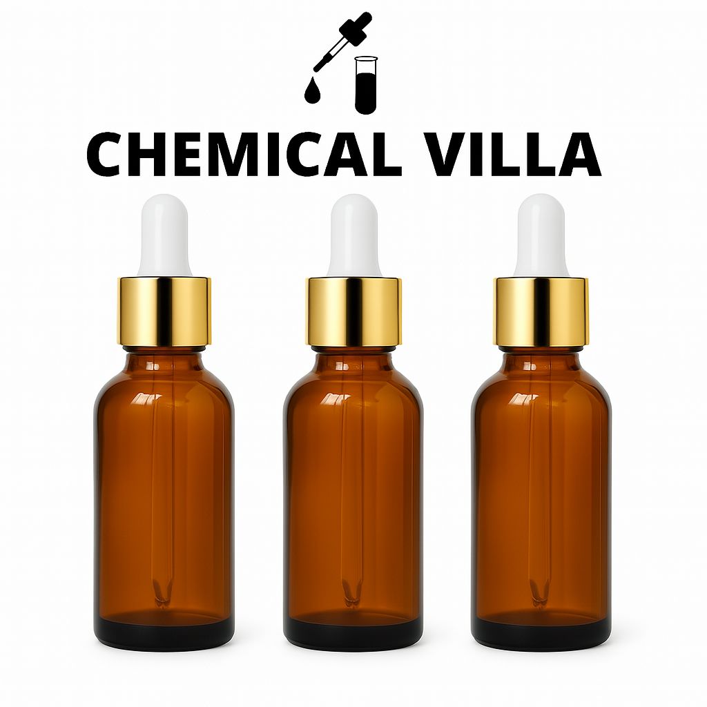 30ml Amber Glass Dropper Bottles (Set of 3, 6) – UV Protection, Leak-Proof, Reusable for Essential Oils & Serums