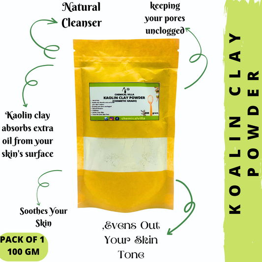 Kaolin Clay Powder 100g- Clay Mask Powder for Skin Pack 100% Natural -organic kaolin clay-china clay powder-cooling clay